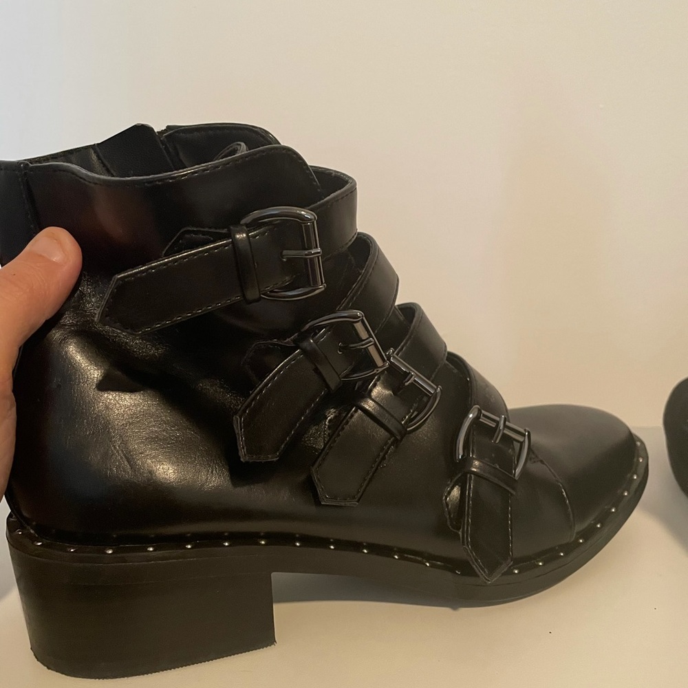 Black Booties size 8.5. Worn twice!